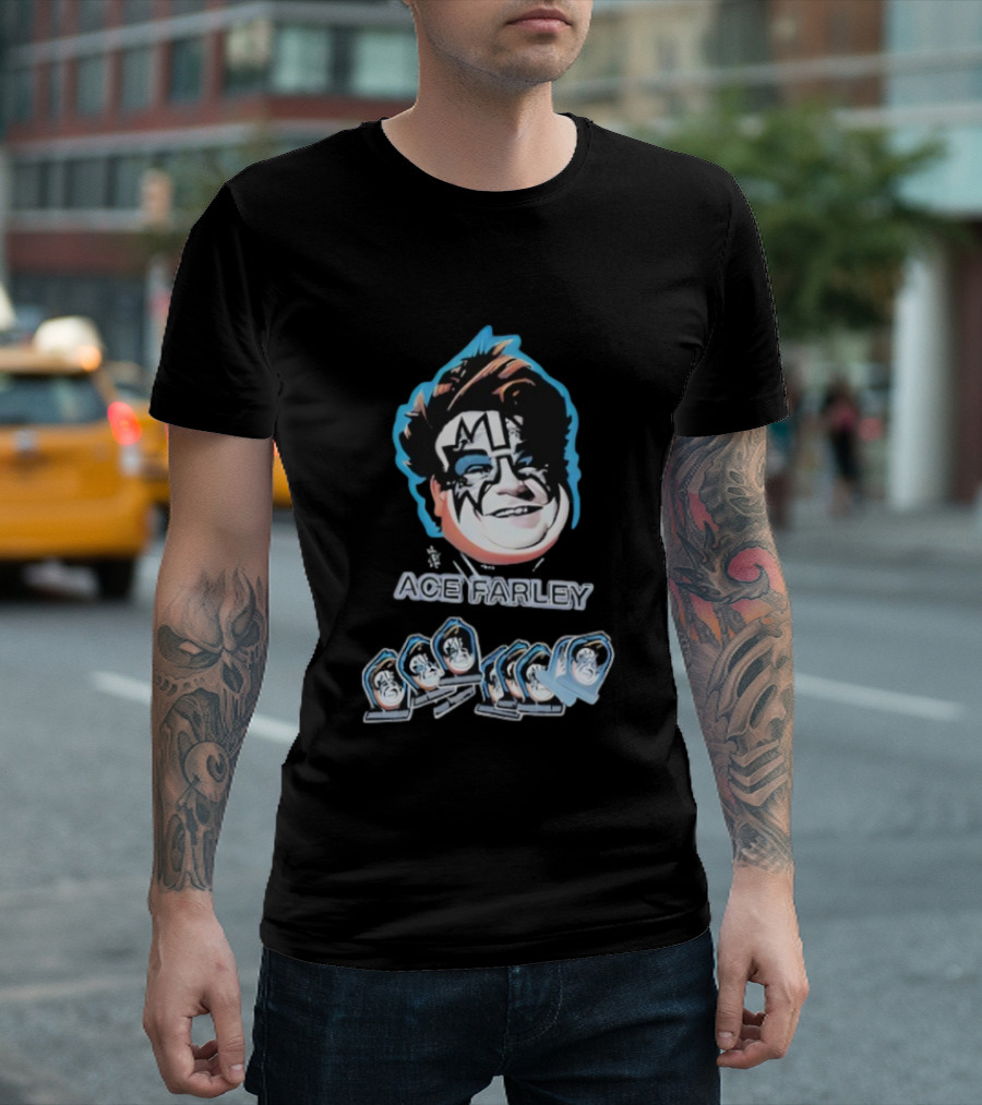 Fat Ace Farley Kiss Funny Legend T-Shirt
