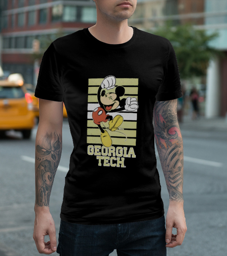 Georgia Tech Yellow Jackets Mickey Mouse T-Shirt