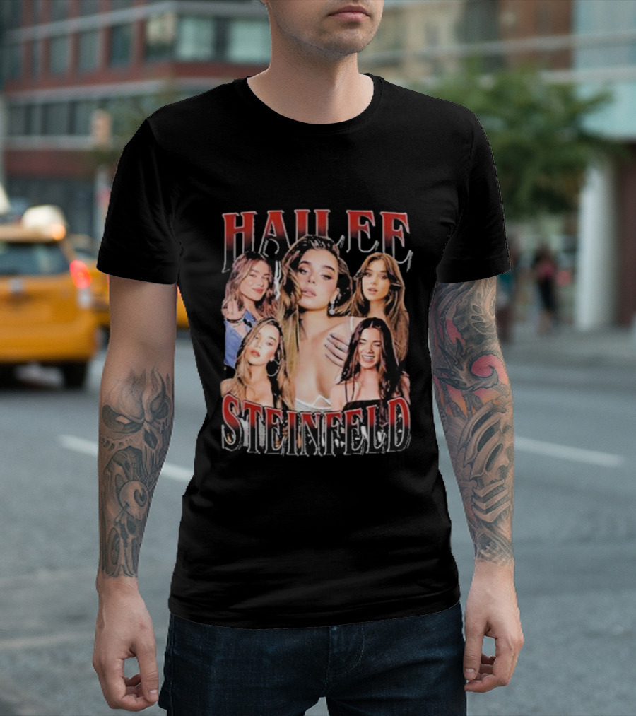 Hailee Steinfeld Pop Star Vintage Collage Retro Style Fashion T-Shirt