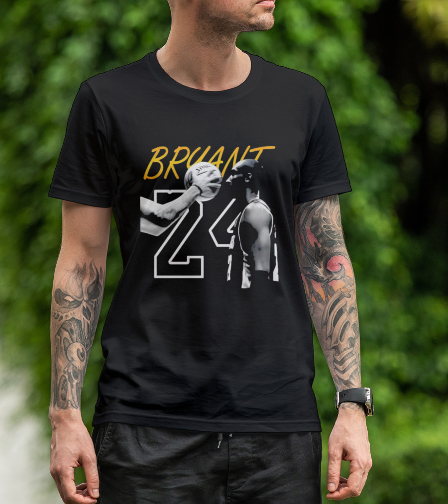 BRYANT 24 SPALDING Basketball NBA Iconic T-Shirt
