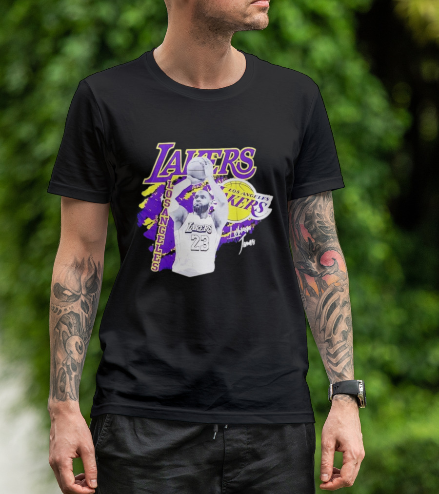 Los Angeles Lakers LeBron James 23 Basketball NBA Team T-Shirt