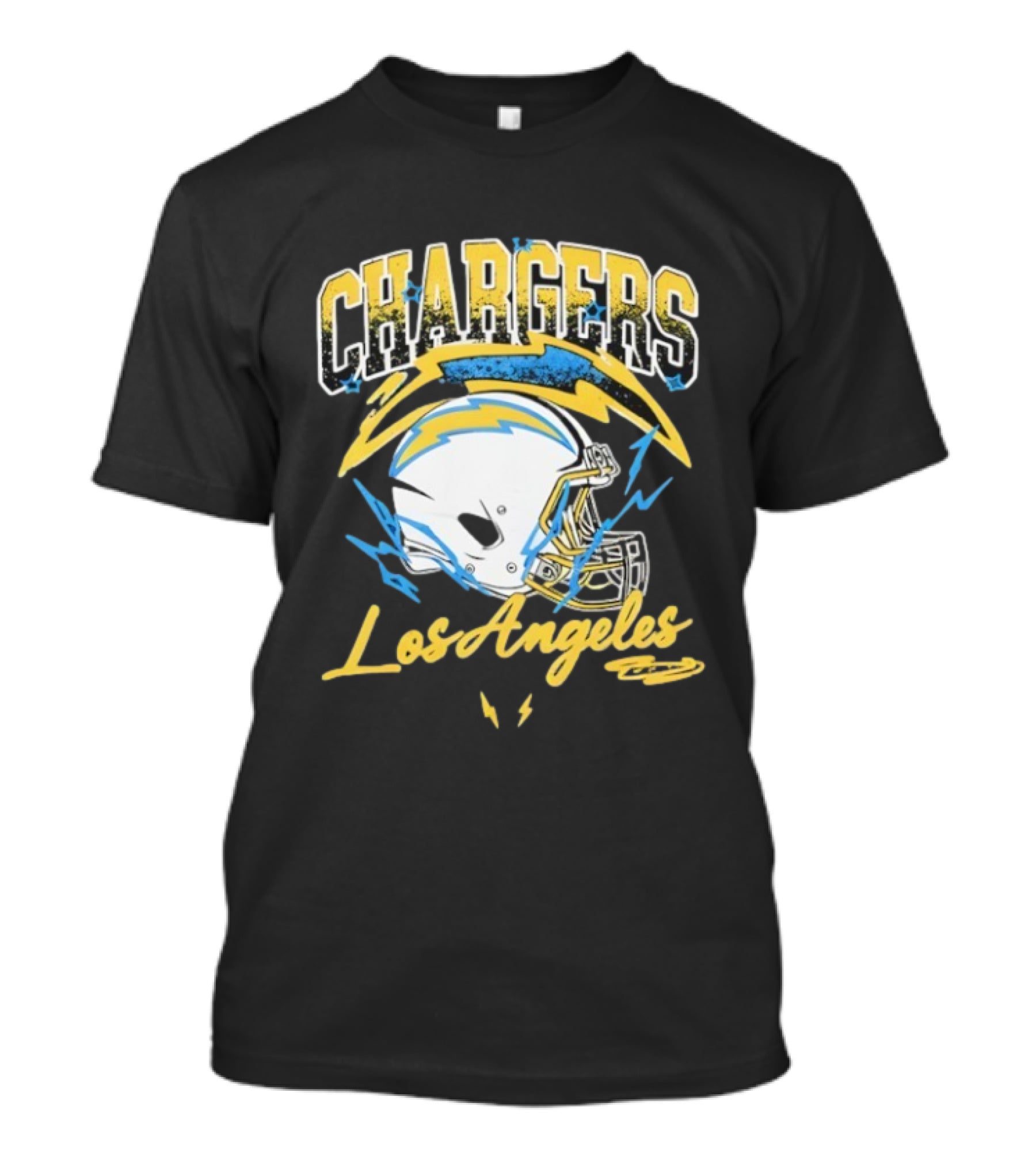 Los Angeles Chargers Lightning Helmet Sry Not Sry T-Shirt