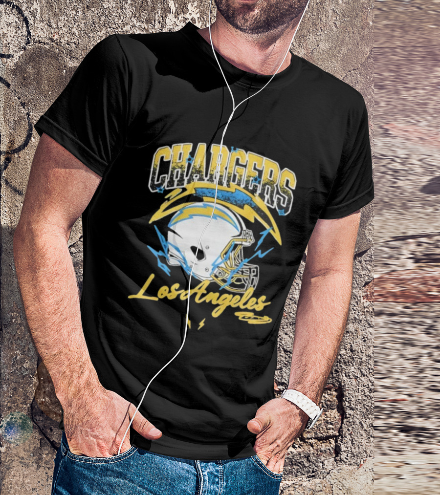 Los Angeles Chargers Lightning Helmet Sry Not Sry T-Shirt
