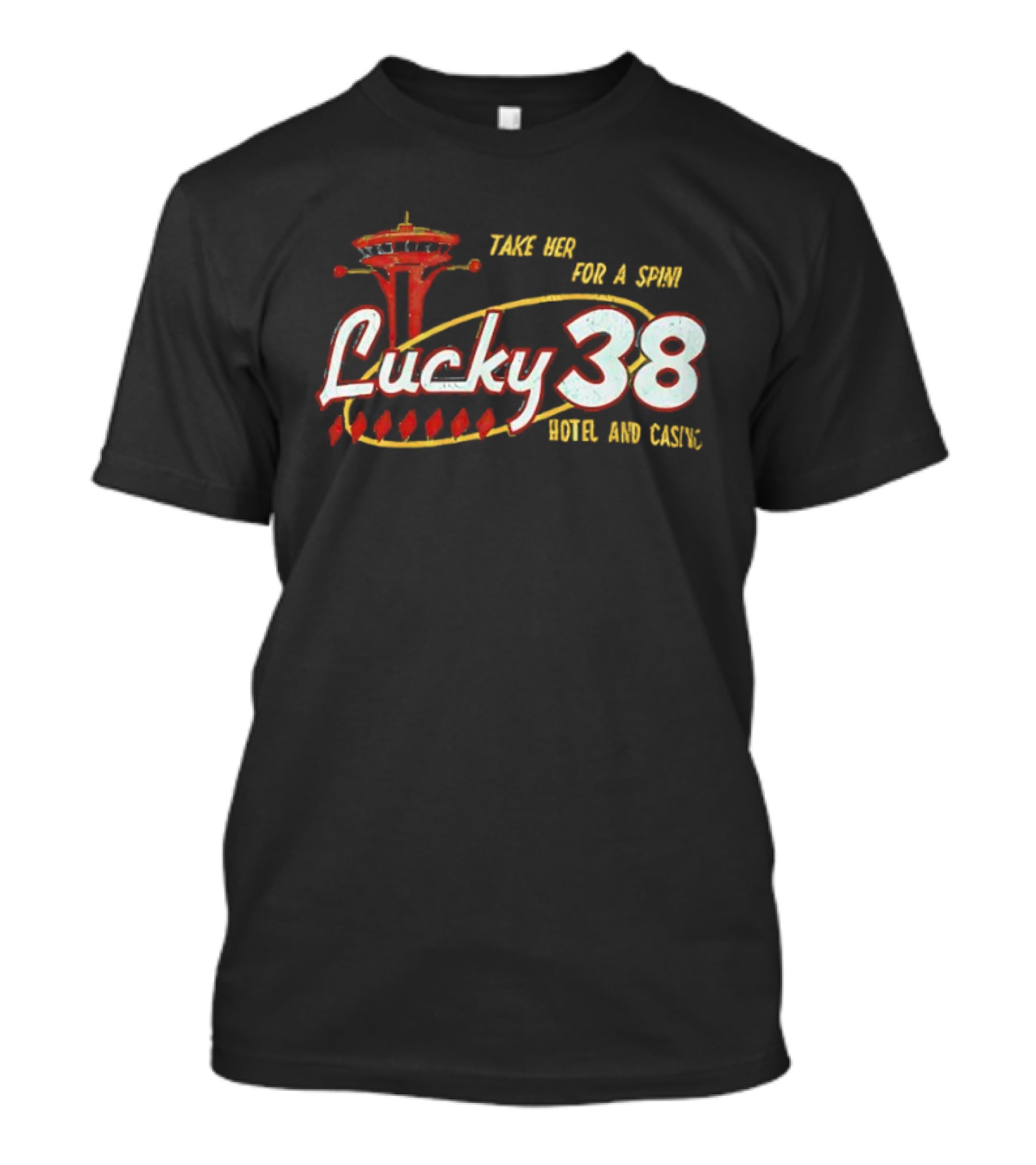 Lucky 38 Hotel And Casino Take Her For A Spin Tower T-Shirt