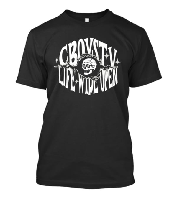 CBoysTV Skull Life Wide Open Militia T-Shirt