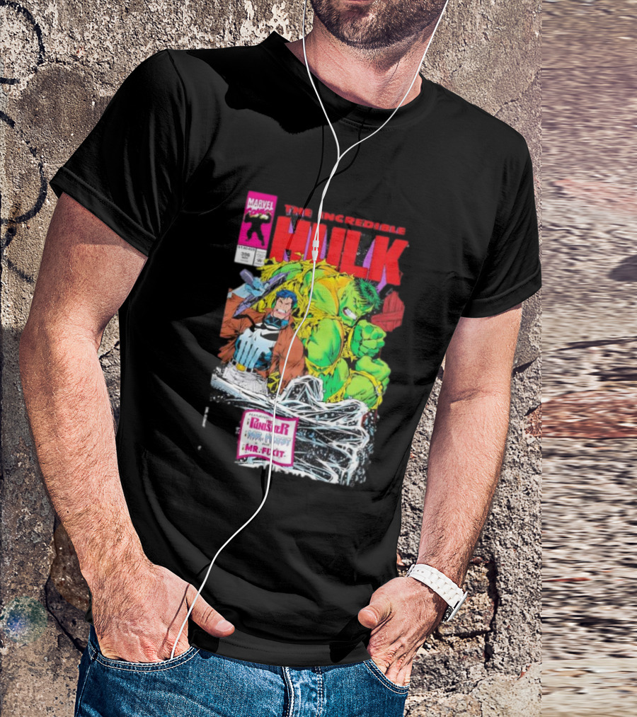 The Incredible Hulk Issue #396 Featuring The Punisher Mr. Fixit Mr. Frost Marvel Comics T-Shirt
