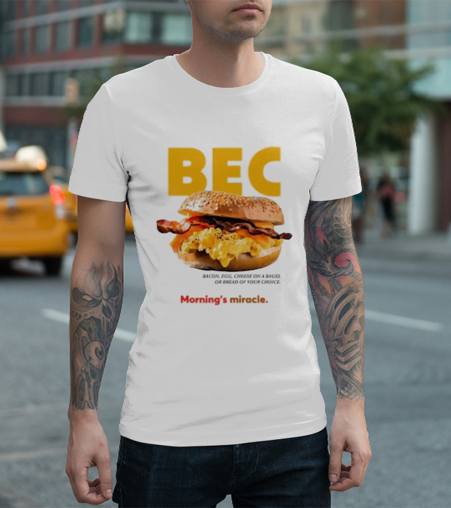 BEC Bacon Egg Cheese Choice Bagel Bread T-Shirt