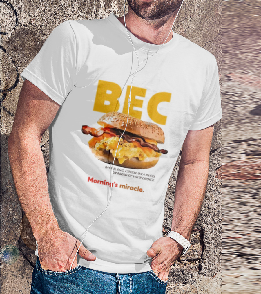 BEC Bacon Egg Cheese Choice Bagel Bread T-Shirt