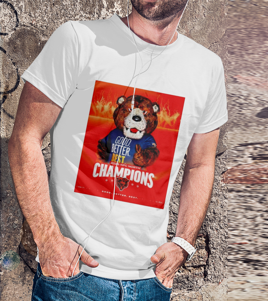 Chicago Bears 2025 NFC North Champions Good Better Best T-Shirt