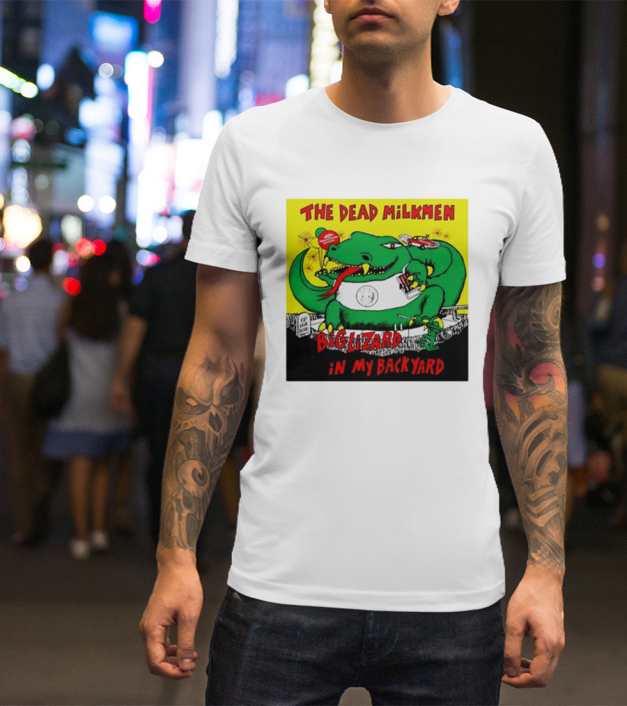 The Dead Milkmen Big Lizard In My Backyard 40th Anniversary Retro Album T-Shirt