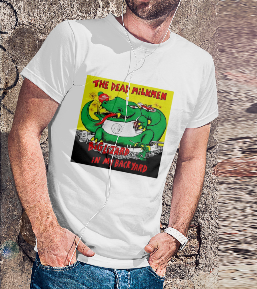 The Dead Milkmen Big Lizard In My Backyard 40th Anniversary Retro Album T-Shirt