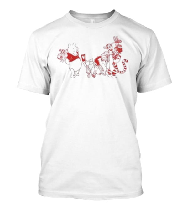 Disney Winnie The Pooh Tigger Piglet Valentine Love Adventure T-Shirt