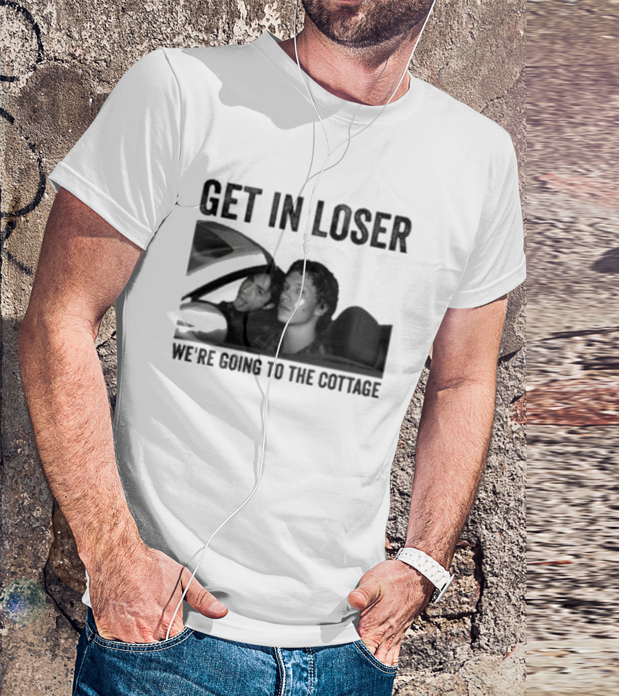Get In Loser We're Going To The Cottage Drive Car Heated Rivalry T-Shirt