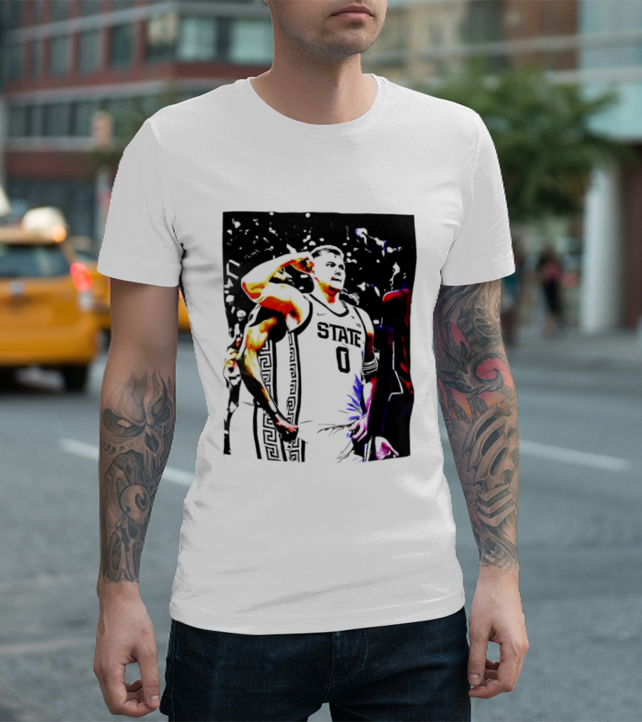 Jaxon Kohler Michigan State Spartans Basketball Jersey T-Shirt