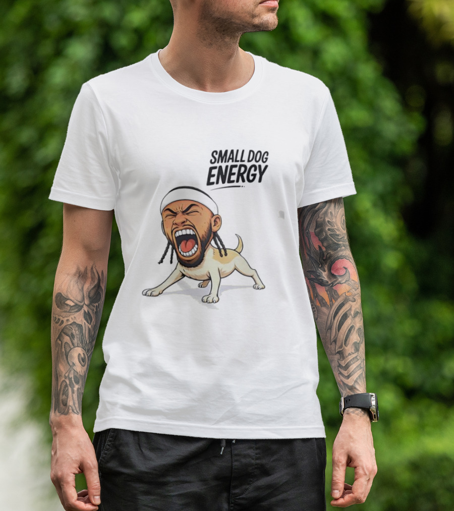 Chihuahua Small Dog Energy Funny Cartoon T-Shirt