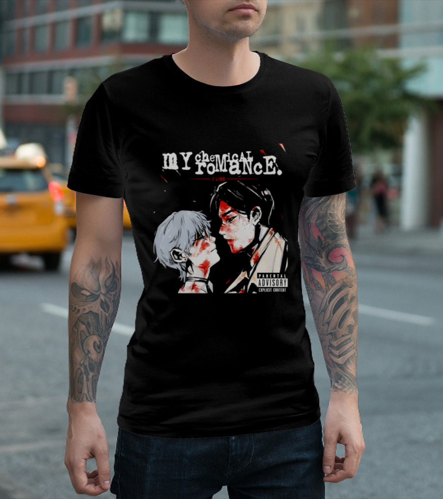 My Chemical Romance Alien Stage Ivan Till Explicit Content Warning T-Shirt