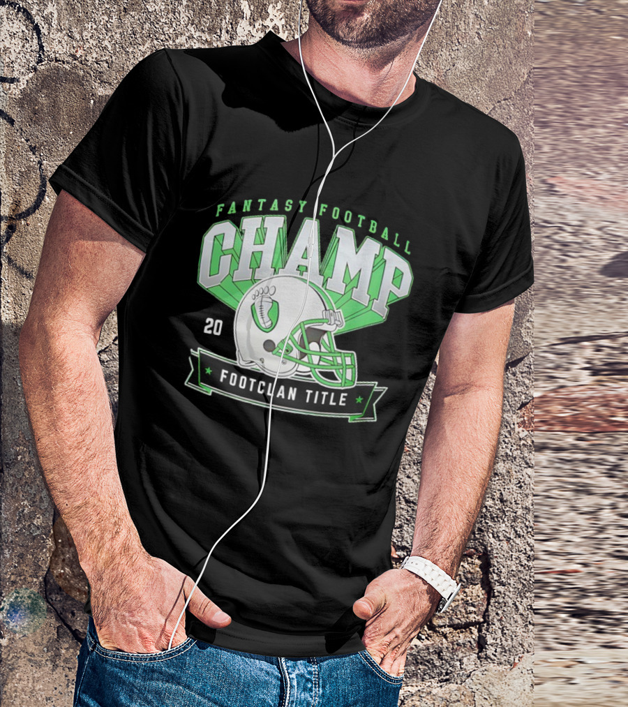 Fantasy Football Champ FootClan Title 2025 T-Shirt