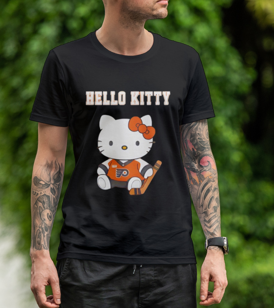 Philadelphia Flyers Hello Kitty Cute Collaboration Hockey Night T-Shirt