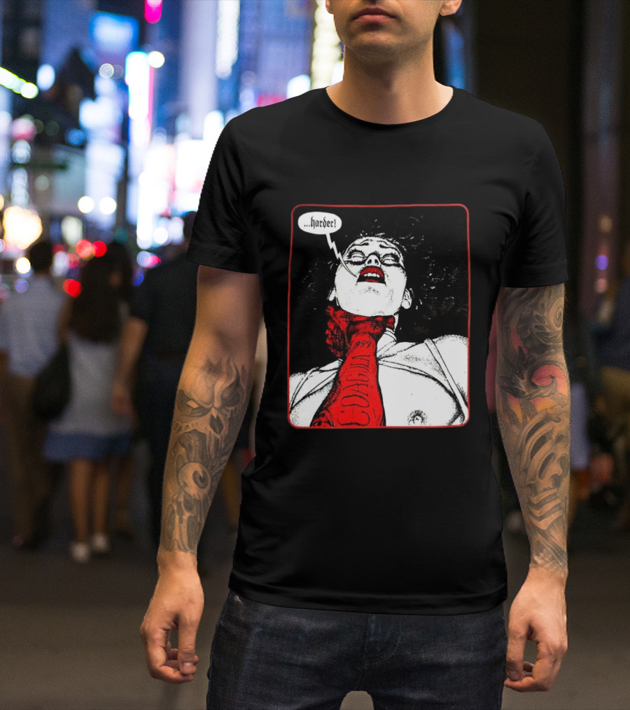 Punzadas De Fantasmas Mujer Con Corbata Rojo Cora 1999 Harder T-Shirt