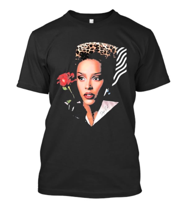 Doja Cat Vie Glamour Leopard Print Rose T-Shirt