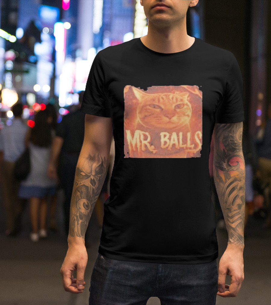 Mr Balls Cat T-Shirt