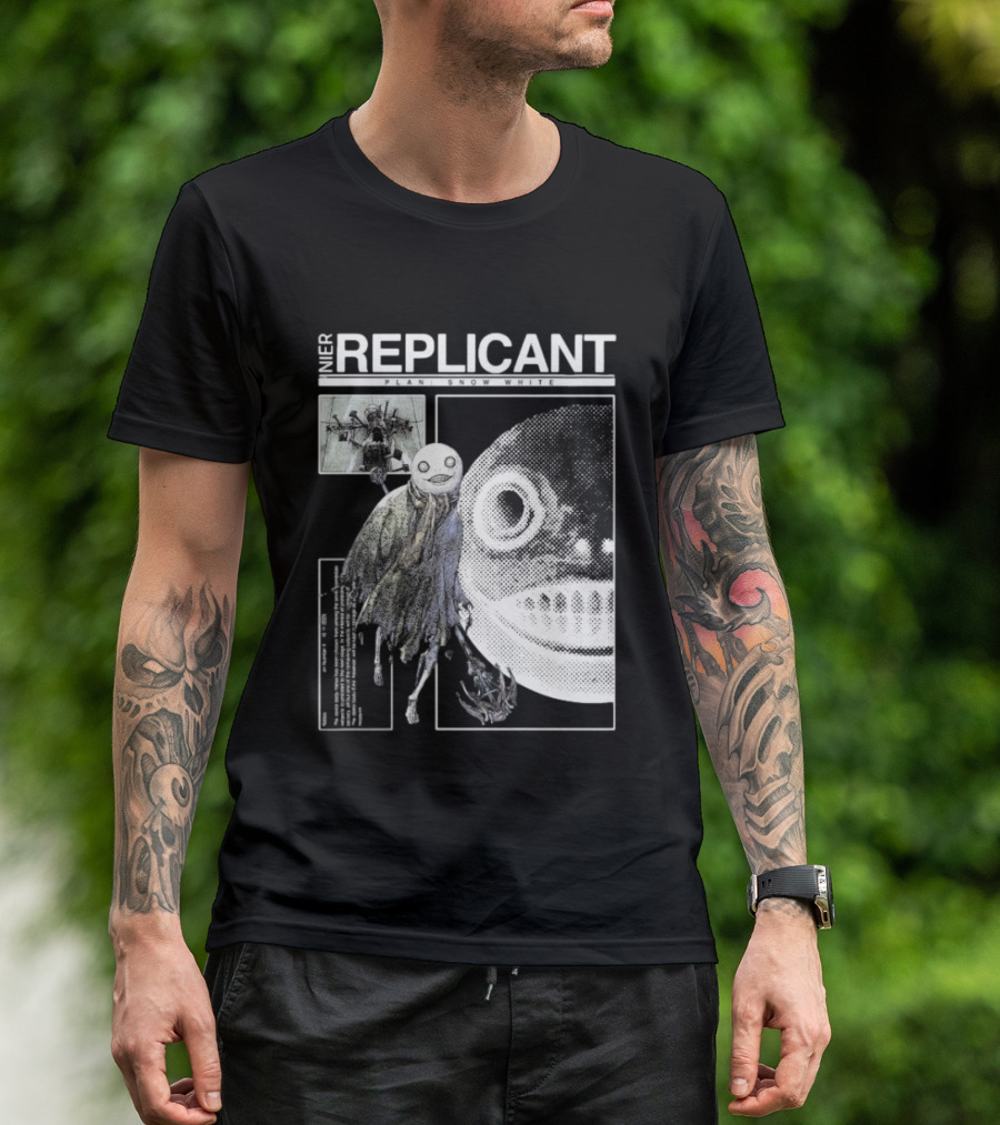 NieR Replicant Plant Snow White Character Illustration Iconic T-Shirt