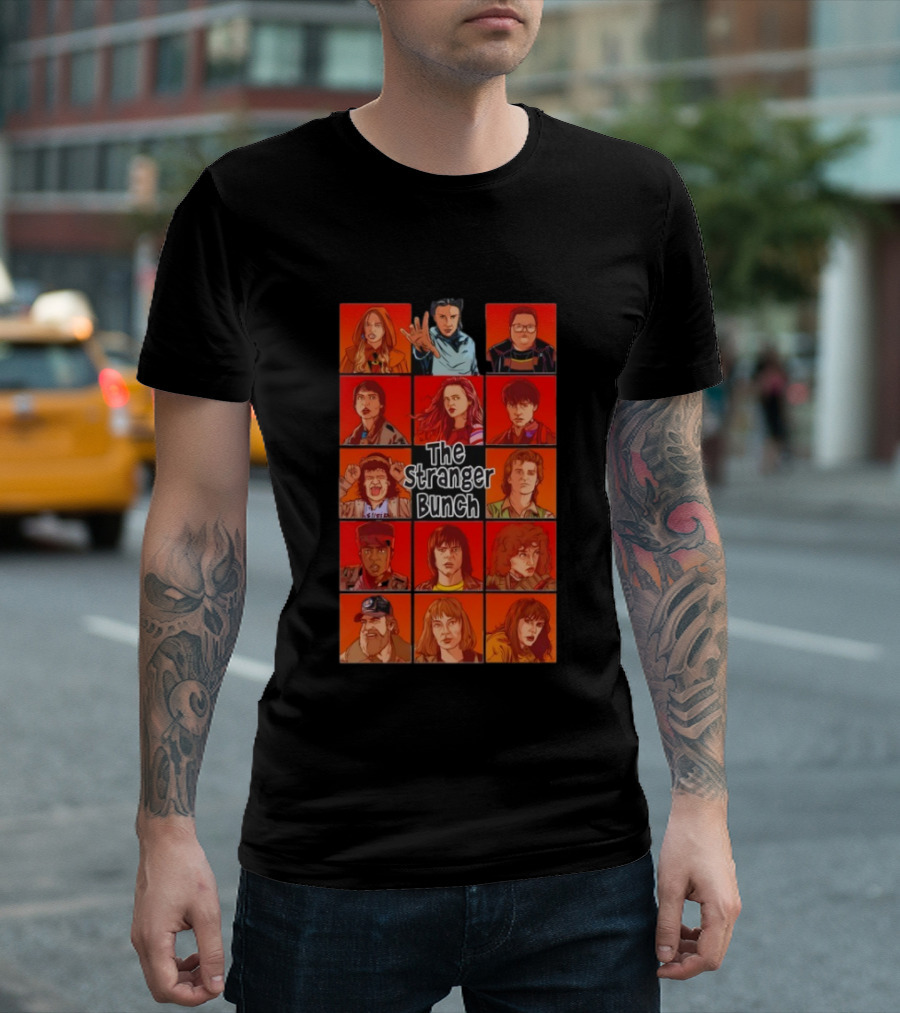 Thrilling Stranger Things Cast The Stranger Bunch T-Shirt