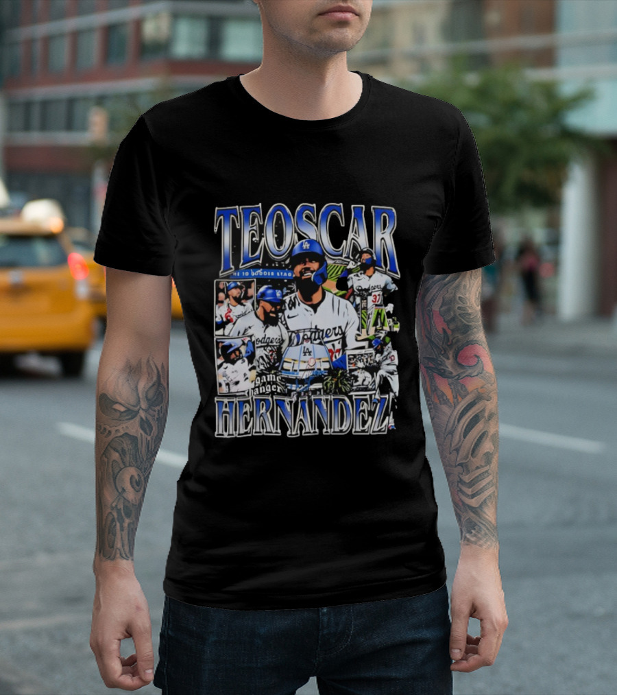 Teoscar Hernández Los Angeles Dodgers Game Changer Stadium T-Shirt
