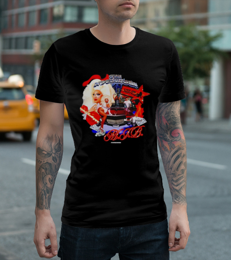 The Notorious B.I.G Live On MIBTV With Glamour Star In Red Car Scene T-Shirt