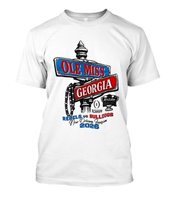 Ole Miss Georgia Rebels Vs Bulldogs Game Day 2023 T-Shirt