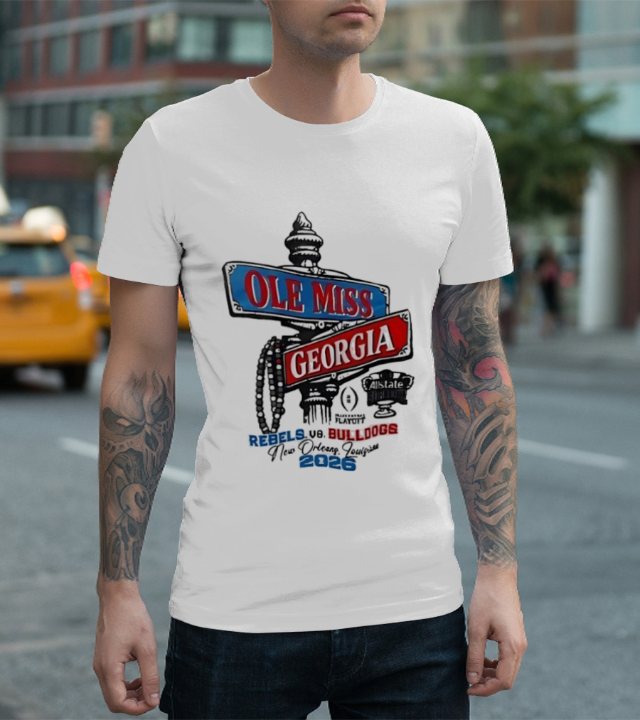 Ole Miss Georgia Rebels Vs Bulldogs Game Day 2023 T-Shirt