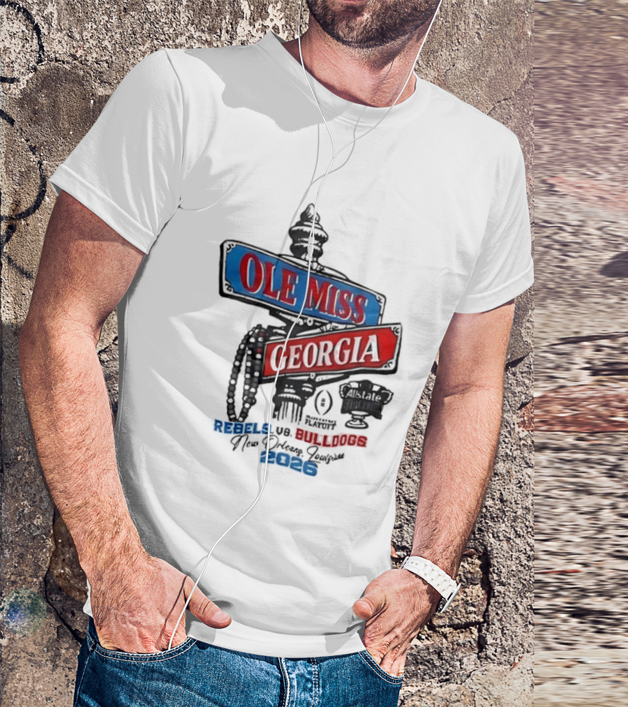 Ole Miss Georgia Rebels Vs Bulldogs Game Day 2023 T-Shirt