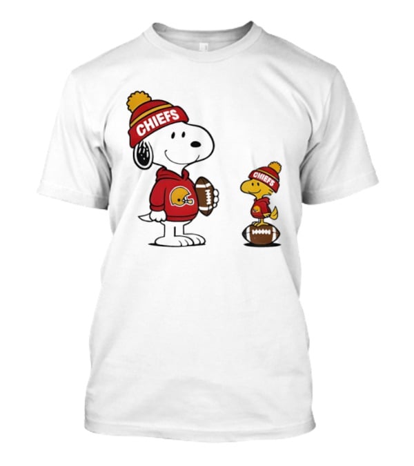 Kansas City Chiefs Snoopy Woodstock NFL Football Fan Gear T-Shirt