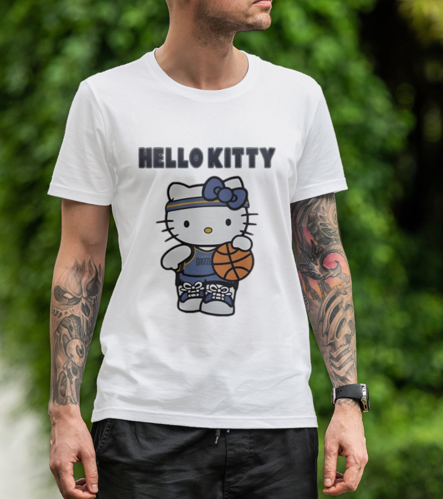 Memphis Grizzlies Hello Kitty Basketball Collaboration T-Shirt