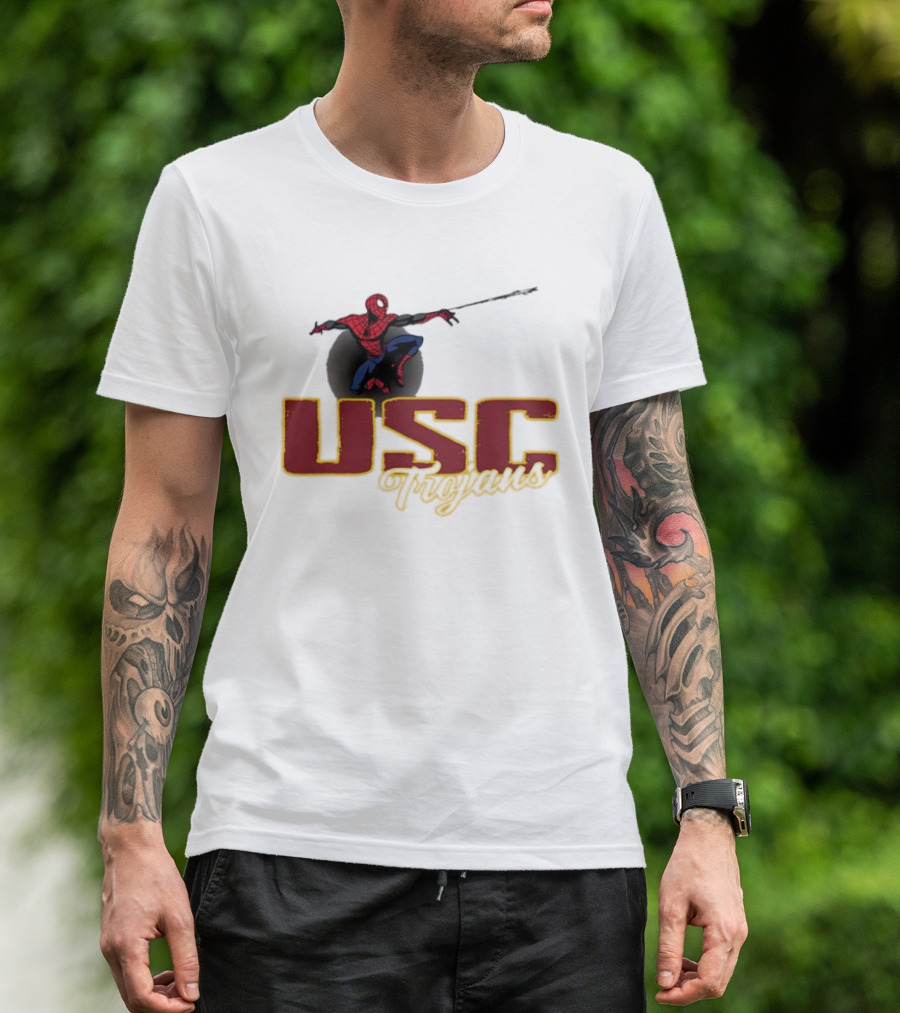 USC Trojans Marvel Spider Man Collaboration T-Shirt