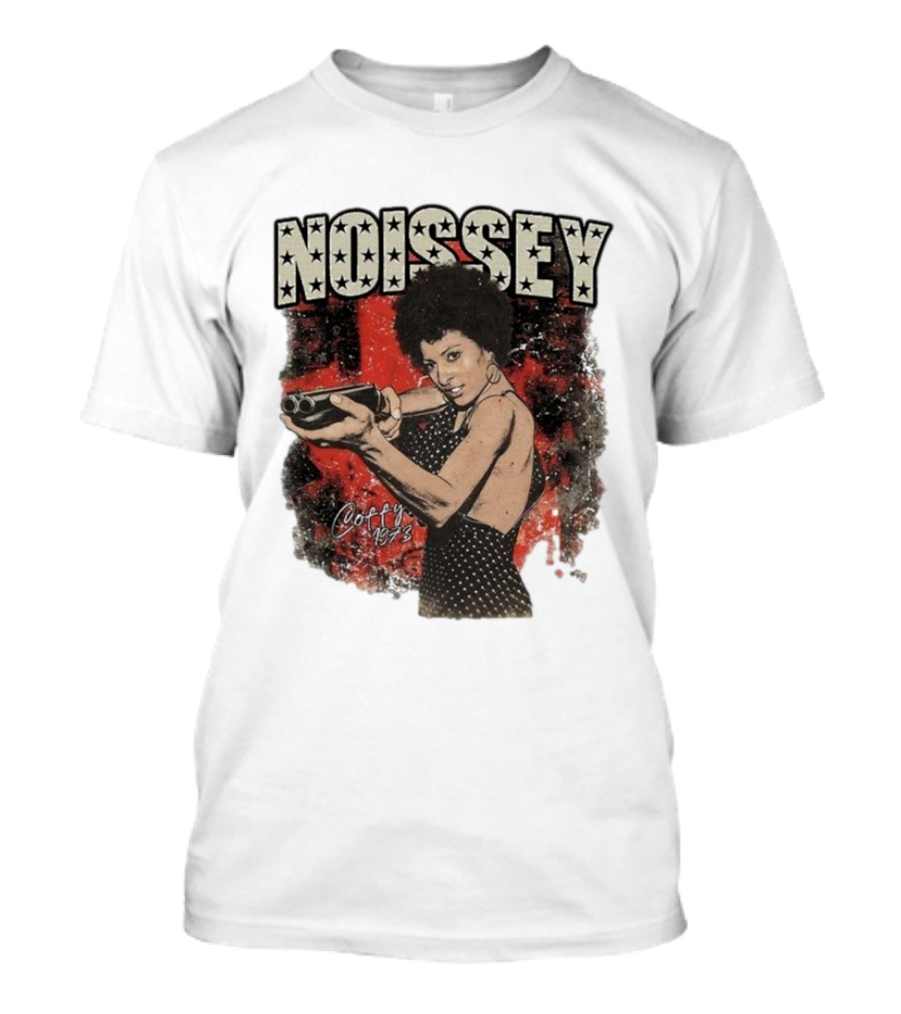 Noissey Coffy 1973 Retro Movie Character Print T-Shirt