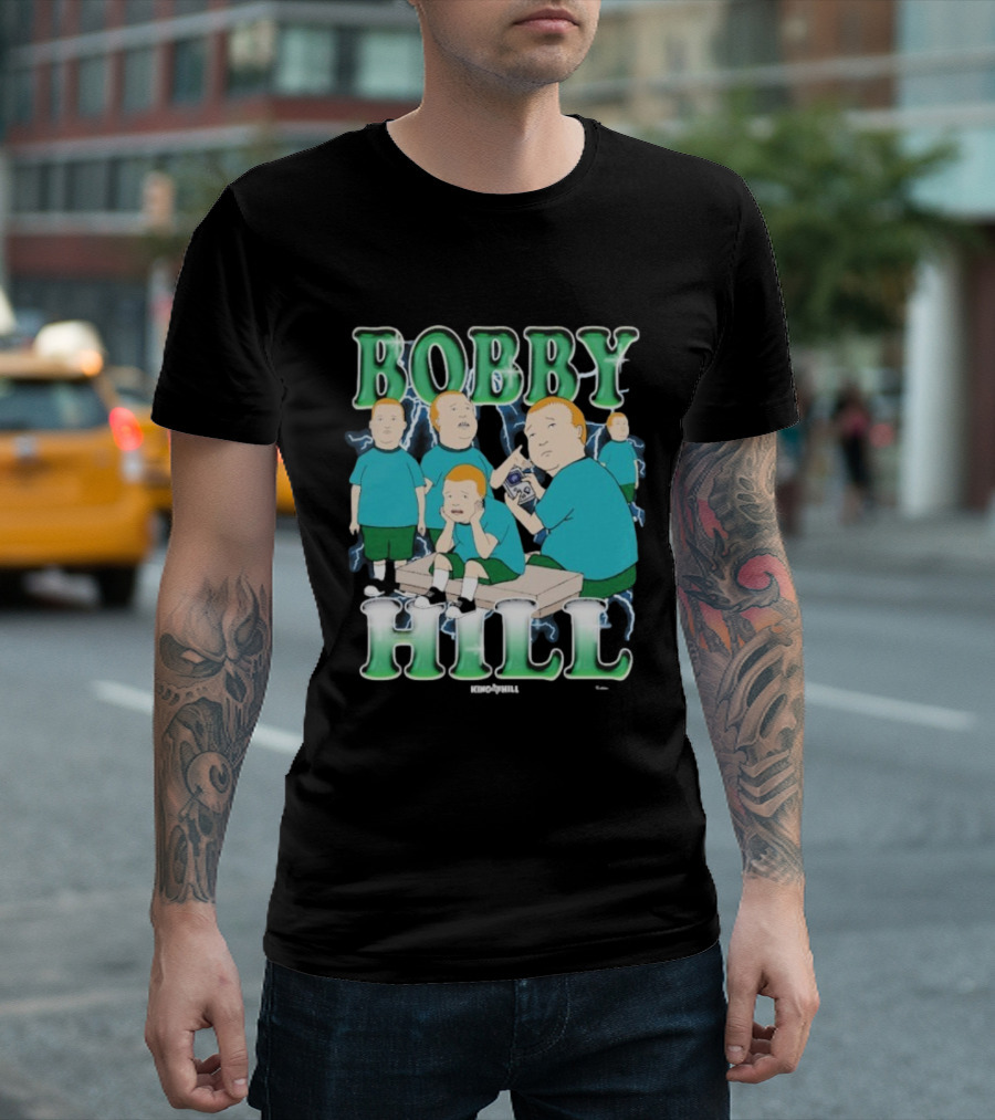 Bobby Hill King Of The Hill Heartthrob Character Montage T-Shirt