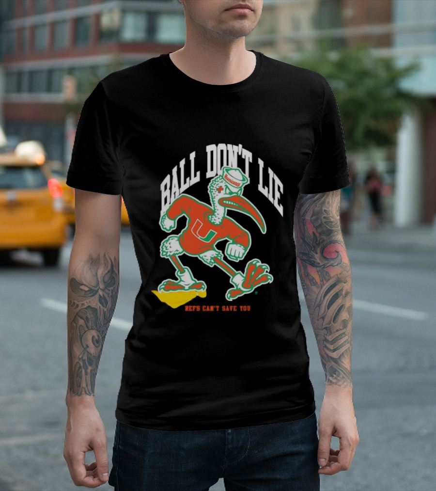 Miami Hurricanes Ball Don’t Lie Mascot T-Shirt