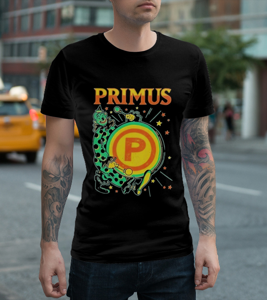Primus Send In The Clowns New Year's Eve Oakland 2025 Event Featuring Drummer T-Shirt