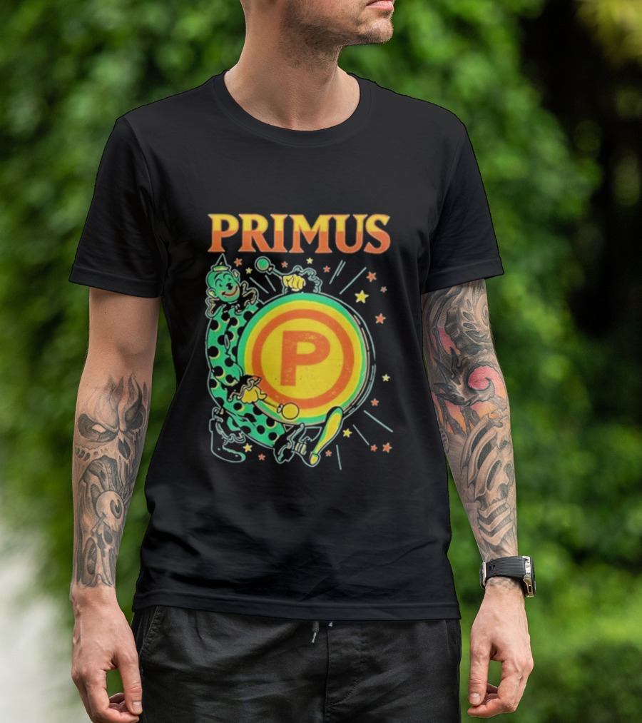 Primus Send In The Clowns New Year's Eve Oakland 2025 Event Featuring Drummer T-Shirt