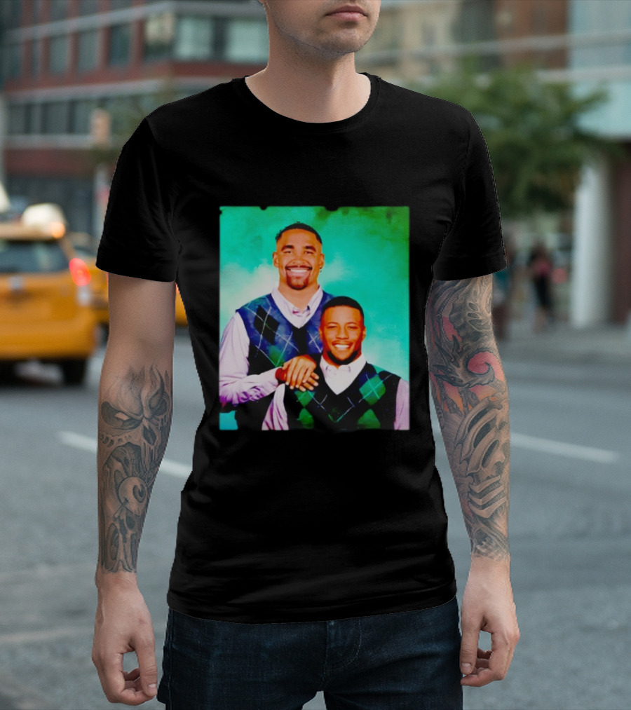 Saquon Barkley Philly Step Brothers Sweater Duo T-Shirt