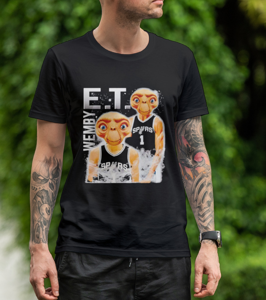 Wemby E.T. Victor Wembanyama San Antonio Spurs Basketball T-Shirt