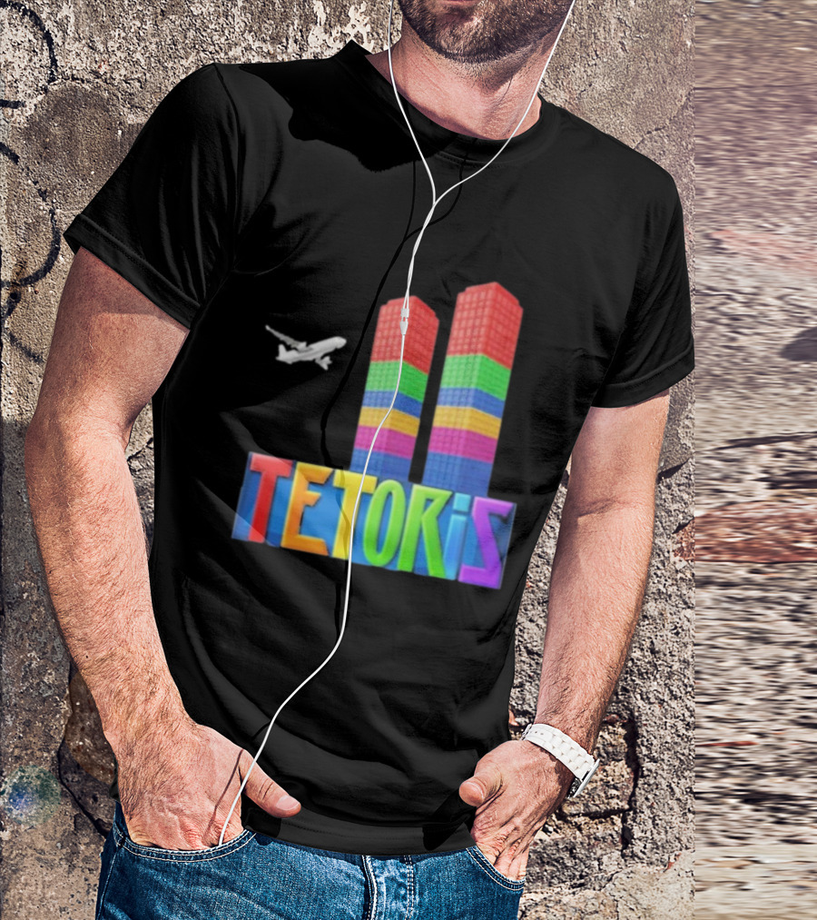 Tetoris Block Towers And Plane T-Shirt