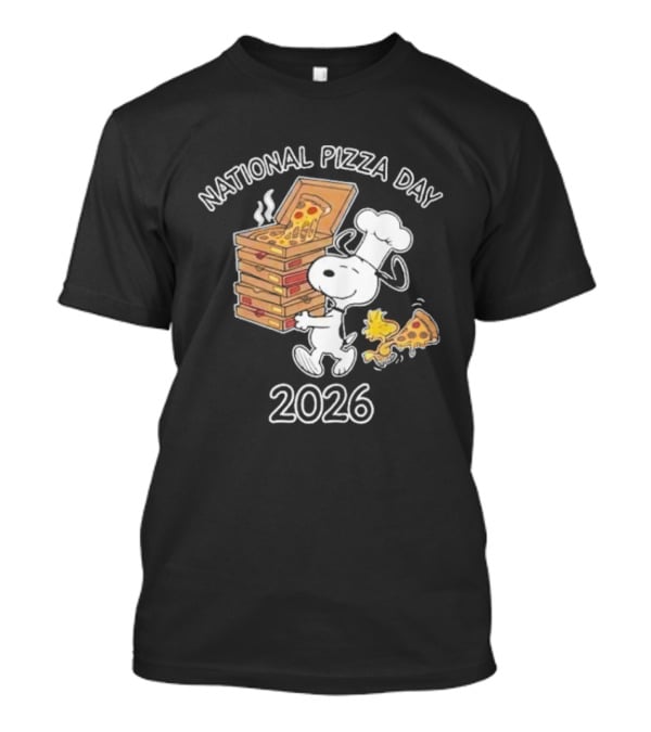 National Pizza Day 2026 Snoopy Chef Pizza Lover T-Shirt
