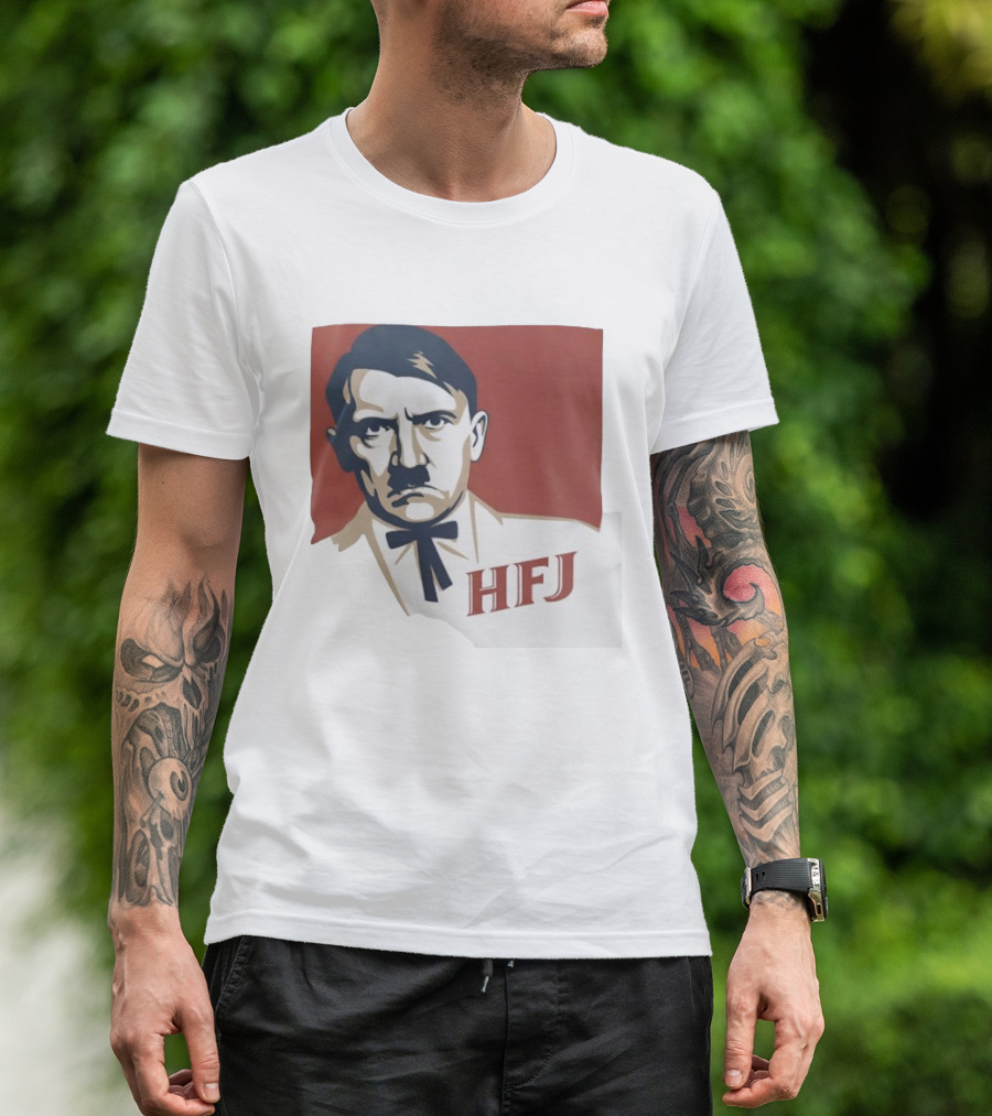 Adolf Hitler HFJ KFC Parody Logo T-Shirt