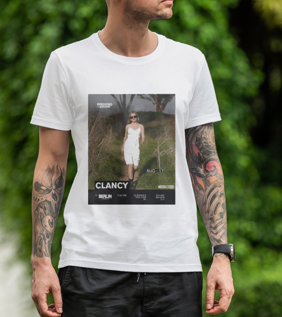 Clancy Breaking Sound Berlin August 17 Event New York Venue Details T-Shirt