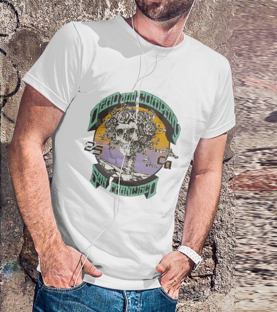 Dead And Company Bertha San Francisco Rose Skull T-Shirt