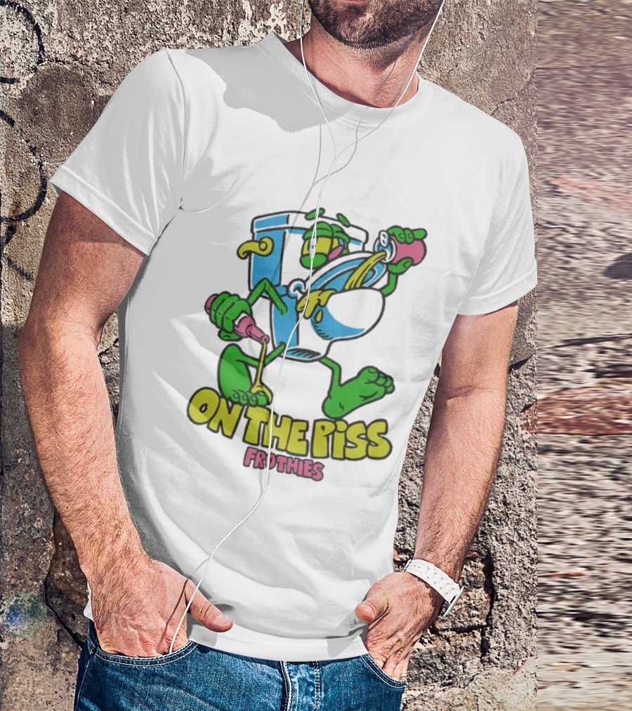 Frothies On The Piss Cartoon Style Beer Character Fun Party T-Shirt