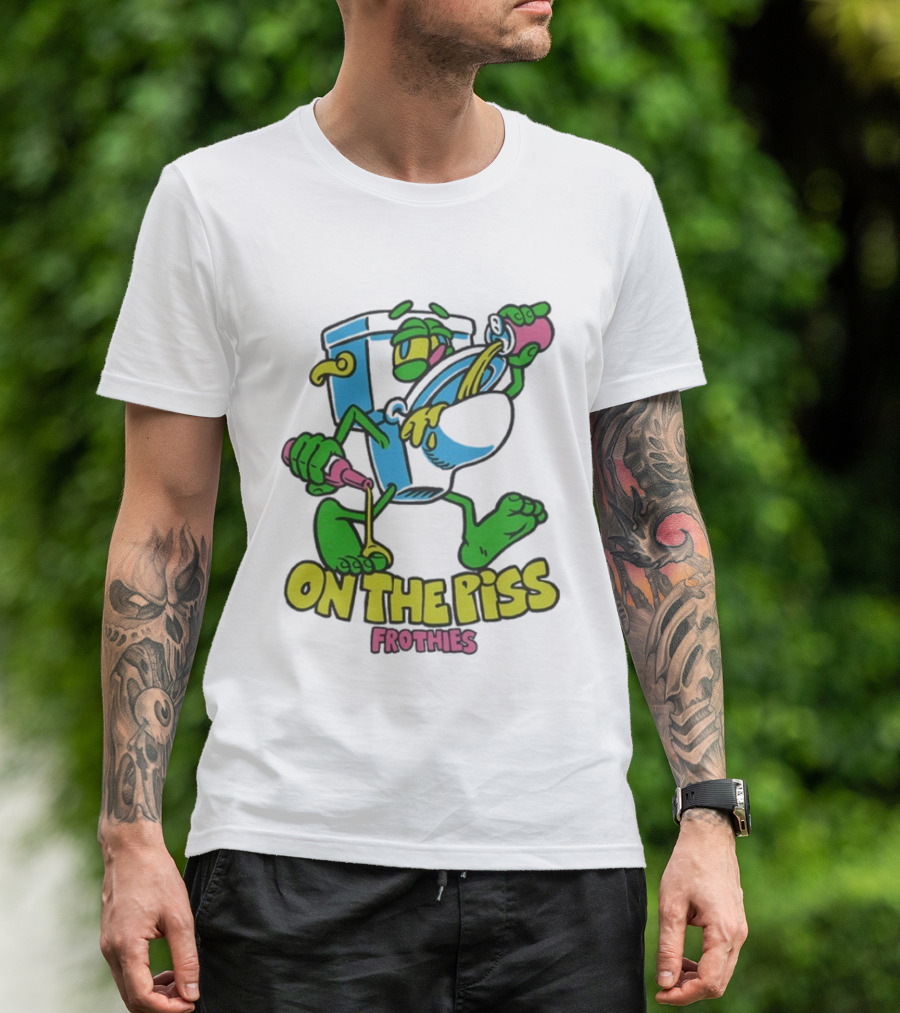 Frothies On The Piss Cartoon Style Beer Character Fun Party T-Shirt