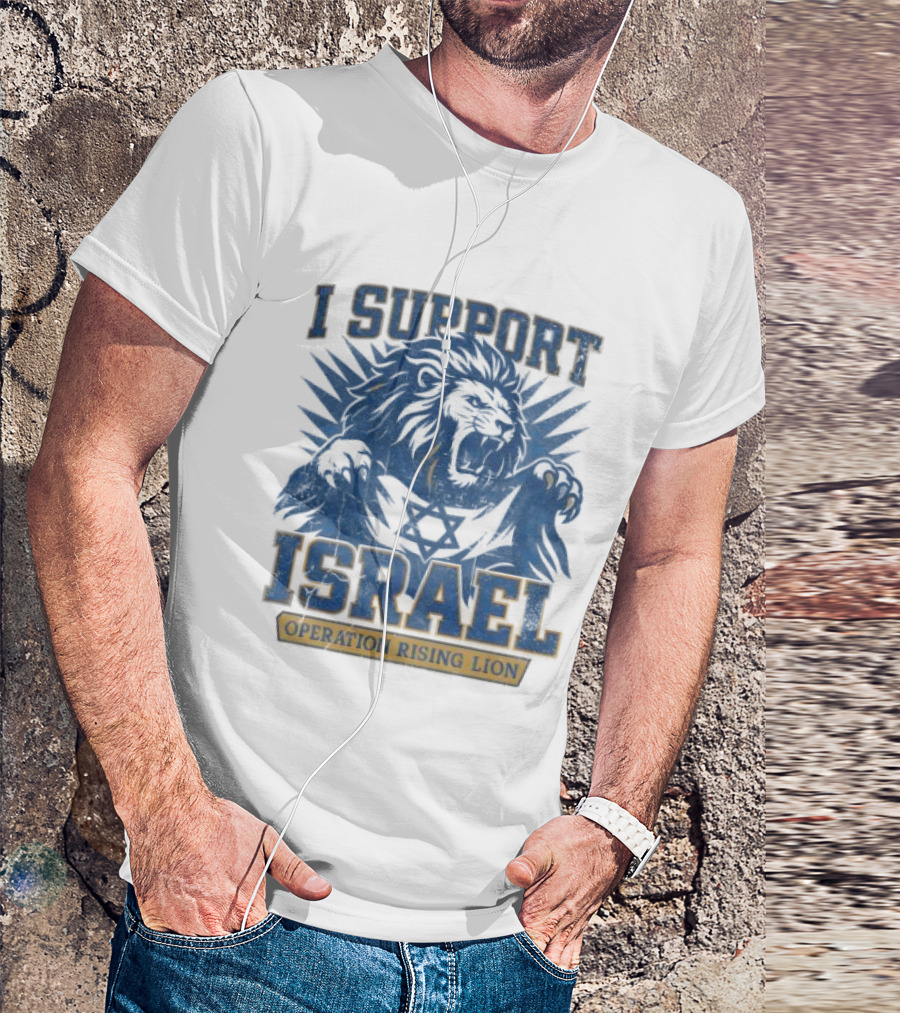I Support Israel Operation Rising Lion Lionhead T-Shirt